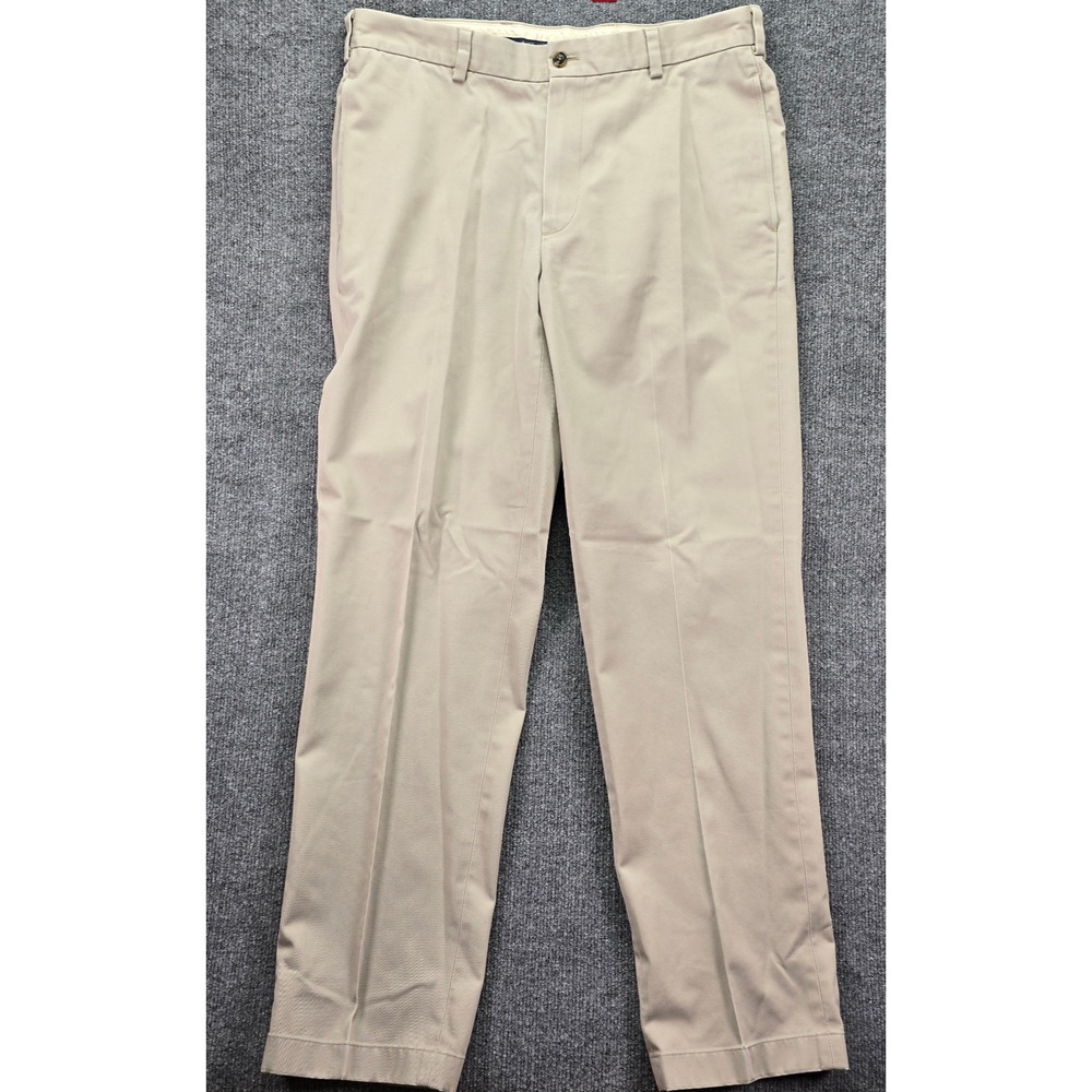 Brooks Brothers Pants Mens 34x32 Khaki Advantage Chino Clark Cotton Professional